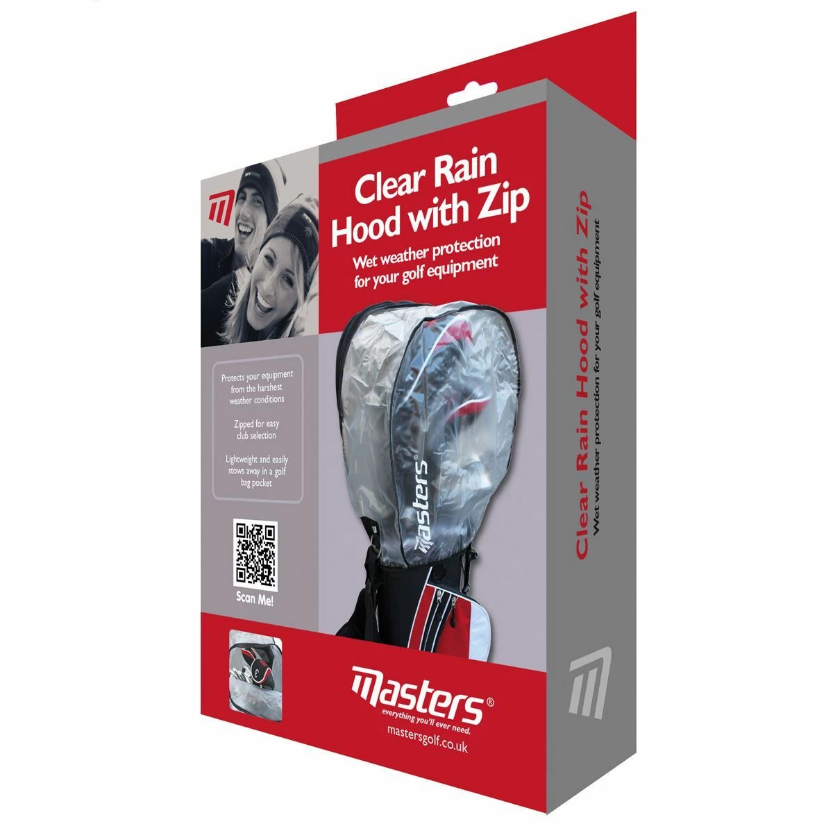 Masters Clear Rain Hood With Zip - Image 3