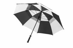 Dual Canopy 60" Golf Umbrella Black/White