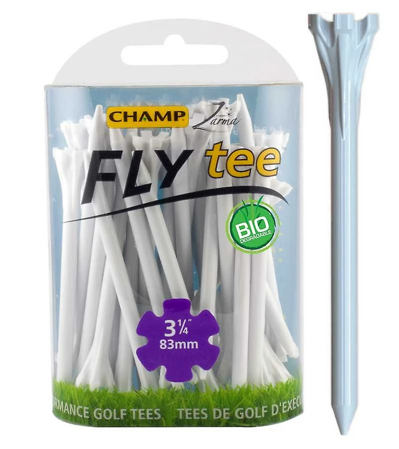 Champ White Zarma FlyTee 83mm 25 PK