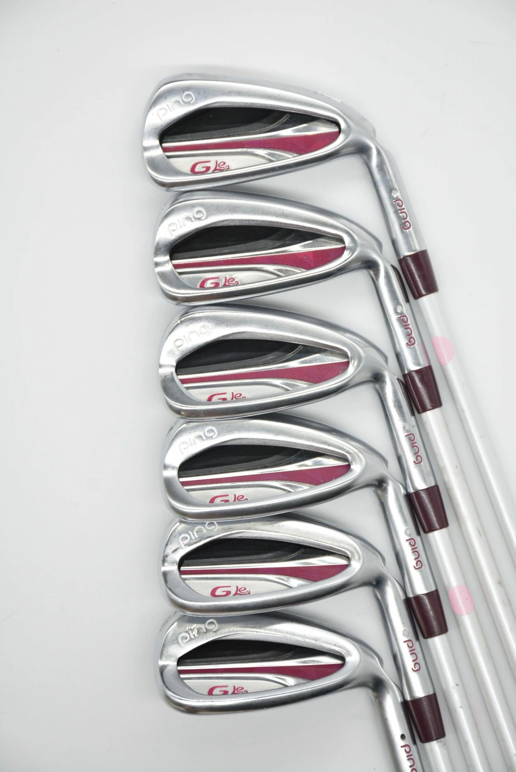 GolfRoots Women's Ping G Le2 6-GW Iron Set W Flex - Image 2