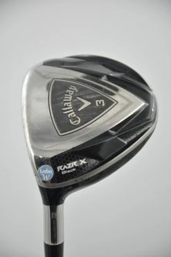 GolfRoots Women's Lefty Callaway Razr X Black 3 Wood W Flex